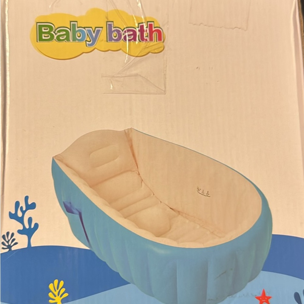 Inflatable Baby Bath Tub - Blue
